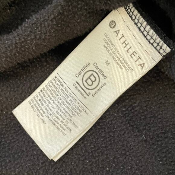 Athleta Coaster Luxe Recover Sweatshirt in black size M - Picture 11 of 13